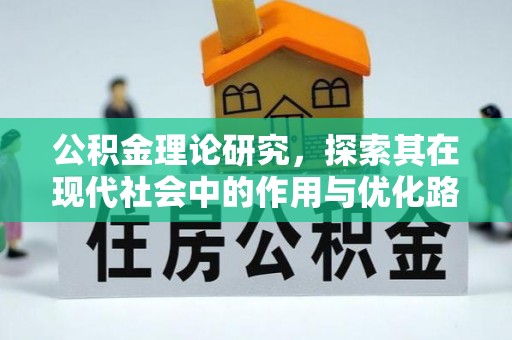 巴南公积金理论研究，探索其在现代社会中的作用与优化路径