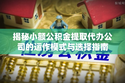 巴南揭秘小额公积金提取代办公司的运作模式与选择指南