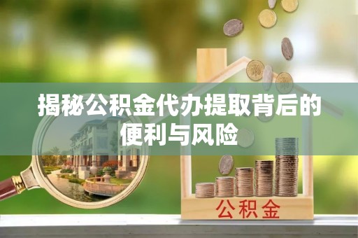 巴南揭秘公积金代办提取背后的便利与风险