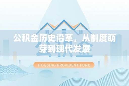巴南公积金历史沿革，从制度萌芽到现代发展