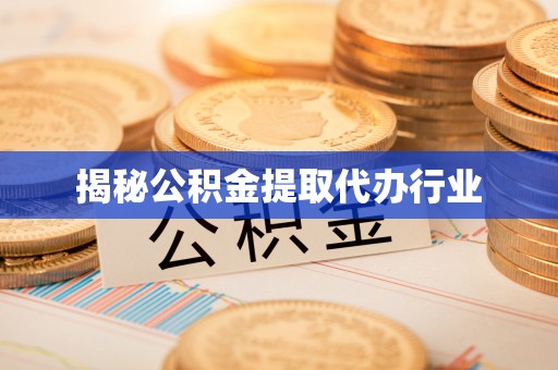 巴南揭秘公积金提取代办行业
