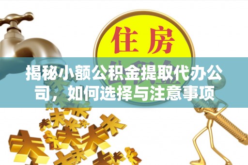 巴南揭秘小额公积金提取代办公司，如何选择与注意事项
