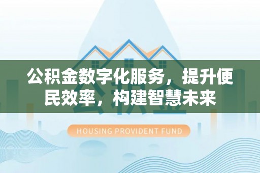 巴南公积金数字化服务，提升便民效率，构建智慧未来