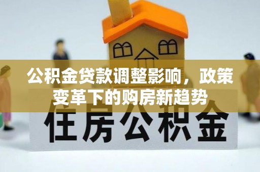 巴南公积金贷款调整影响，政策变革下的购房新趋势