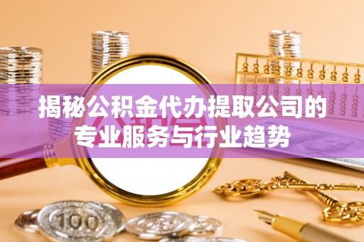 巴南揭秘公积金代办提取公司的专业服务与行业趋势